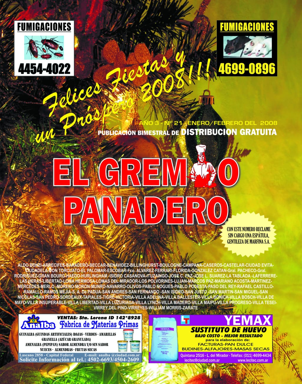 El Gremio Panadero N° 21 (Enero 2008)