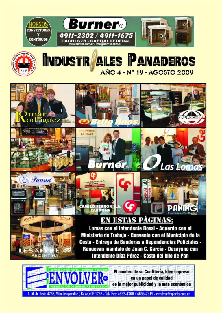 Industriales Panaderos N° 19 (Agosto 2009)