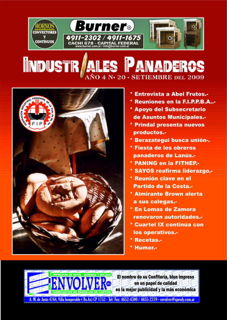Industriales Panaderos N° 20 (Setiembre 2009)